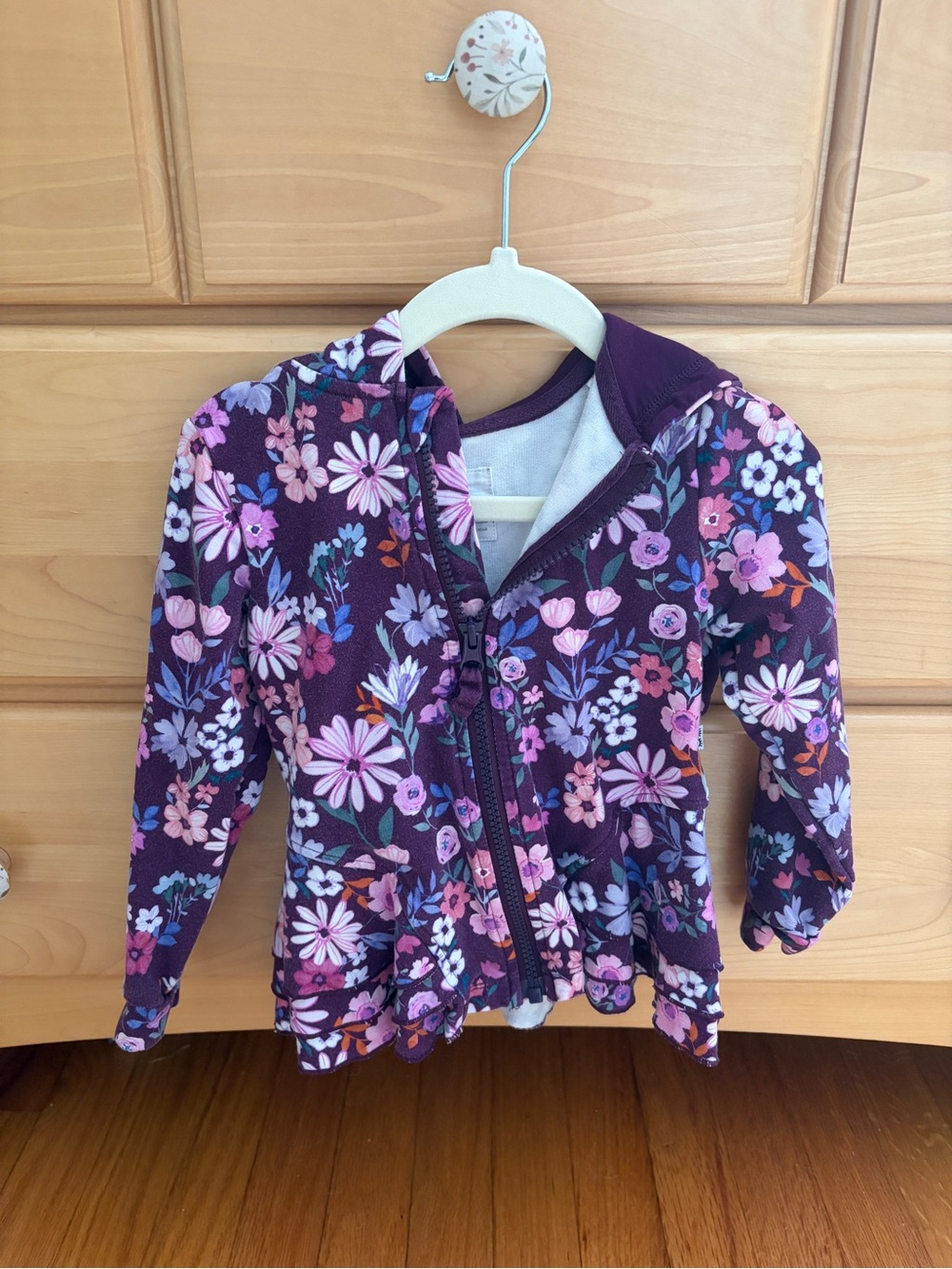 Little Sleepies Violet Meadow Zip Hoodie